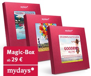 In diesem Abschnitt geht es um die Erlebnisboxen des Anbieters Mydays.